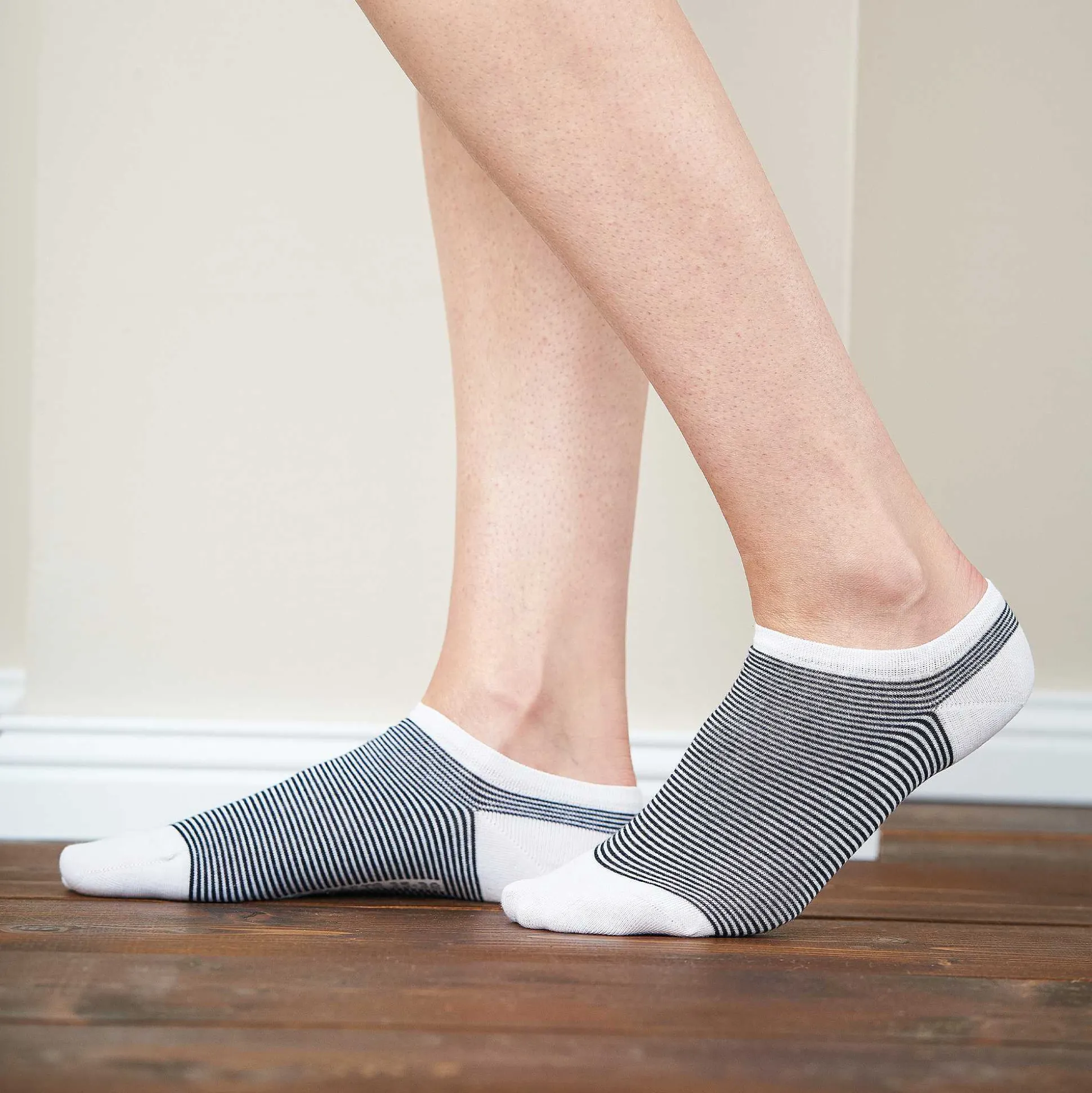 LIVING CRAFTS Abby – Sneaker-Socken, 2Er-Pack Marine/Weis Hot