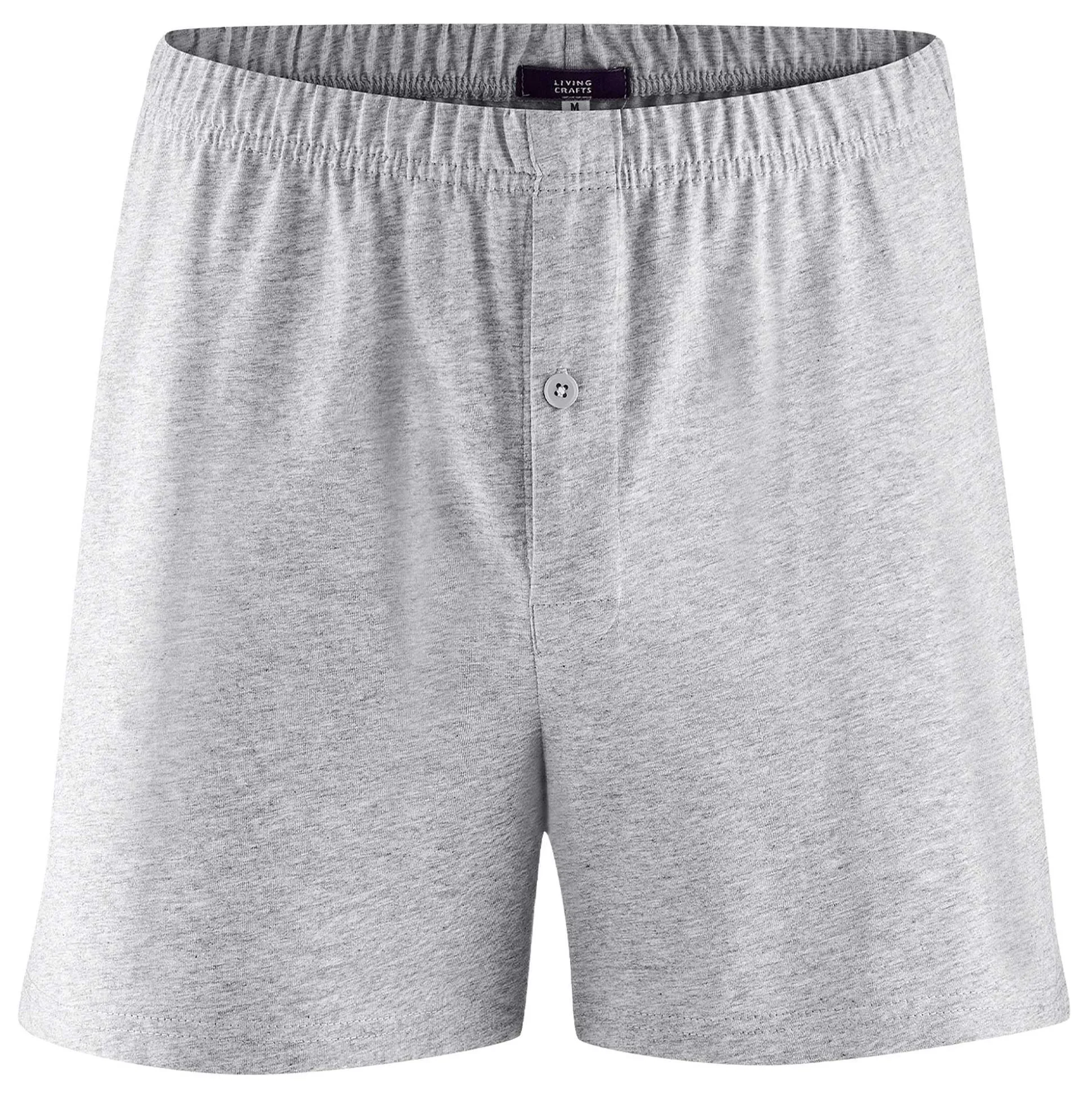 LIVING CRAFTS Ben – Boxershorts Graue Melange Cheap