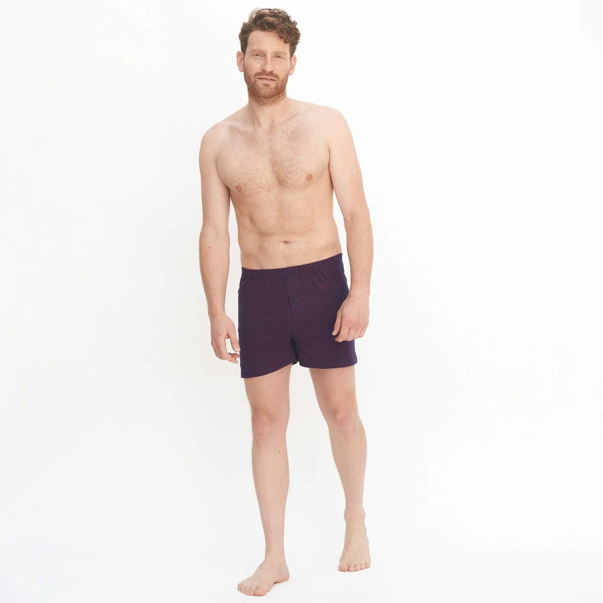 LIVING CRAFTS Ben – Boxershorts, 2Er-Pack Dunkles Marineblau/Rubin Clearance