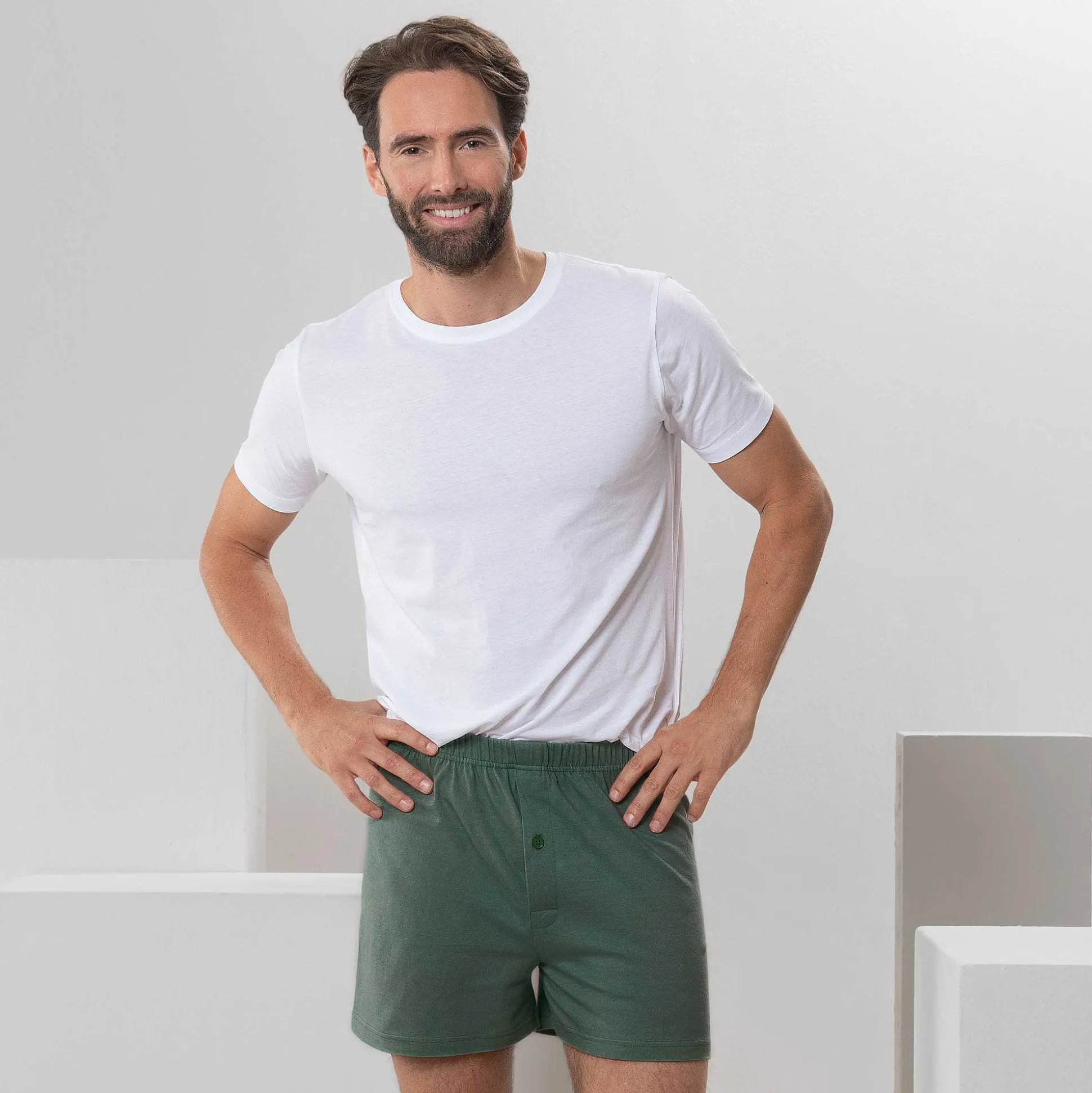 LIVING CRAFTS Ben – Boxershorts, 2Er-Pack Kleeblatt Fashion