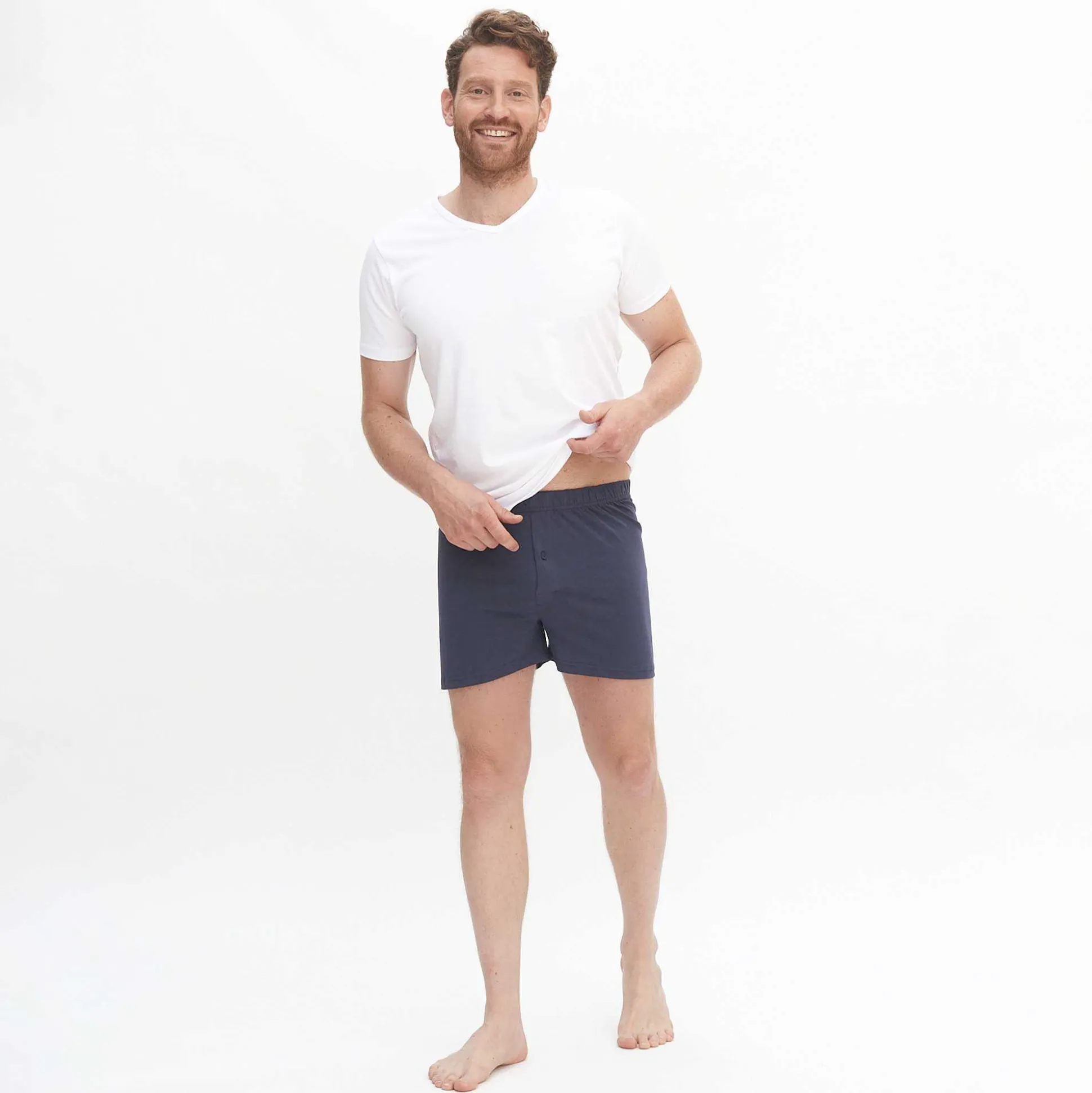 LIVING CRAFTS Ben – Boxershorts Marinegraphit Outlet