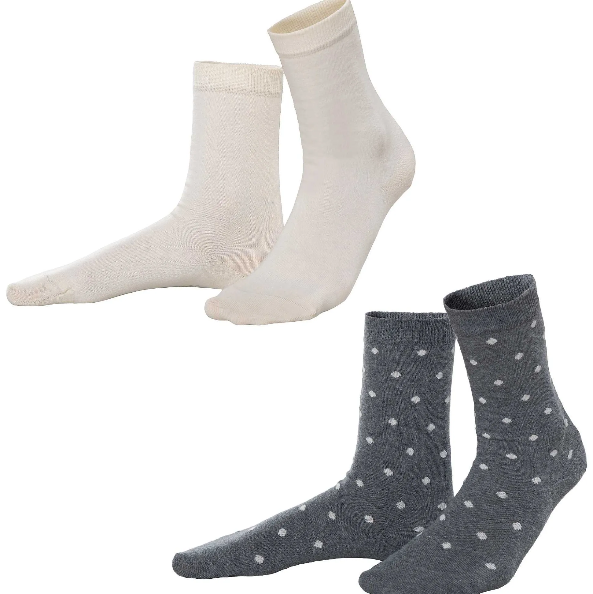 LIVING CRAFTS Bettina - Socken, 2Er-Pack Steinpulver Clearance