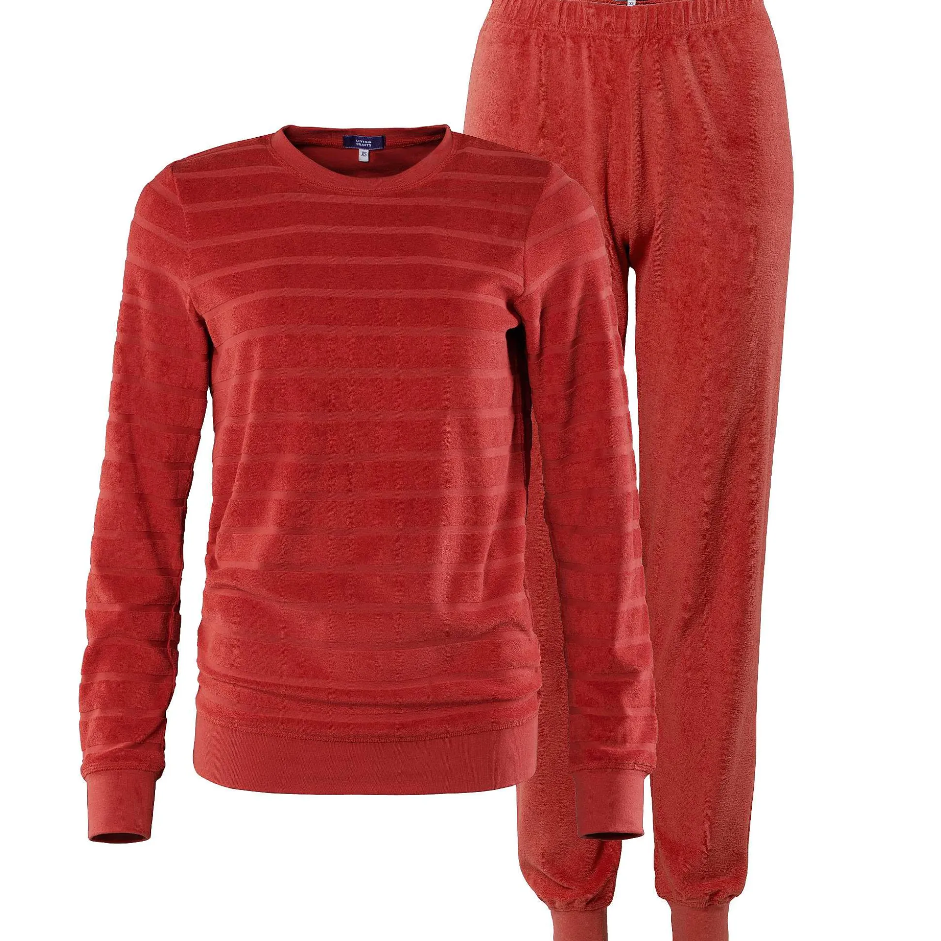 LIVING CRAFTS Bonnie – Frottee-Pyjama Verbrannter Ziegelstein Discount