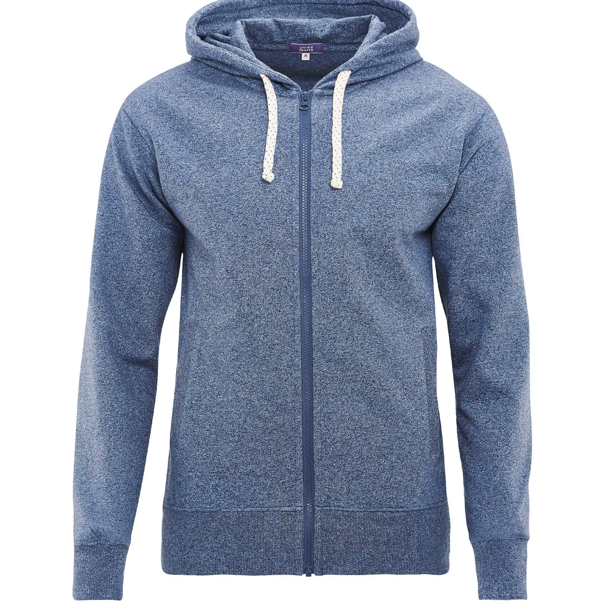 LIVING CRAFTS Cameron - Kapuzenjacke Wolkenblaue Melange Flash Sale