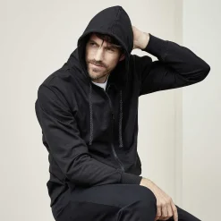 LIVING CRAFTS Cameron - Kapuzenjacke Schwarz Cheap