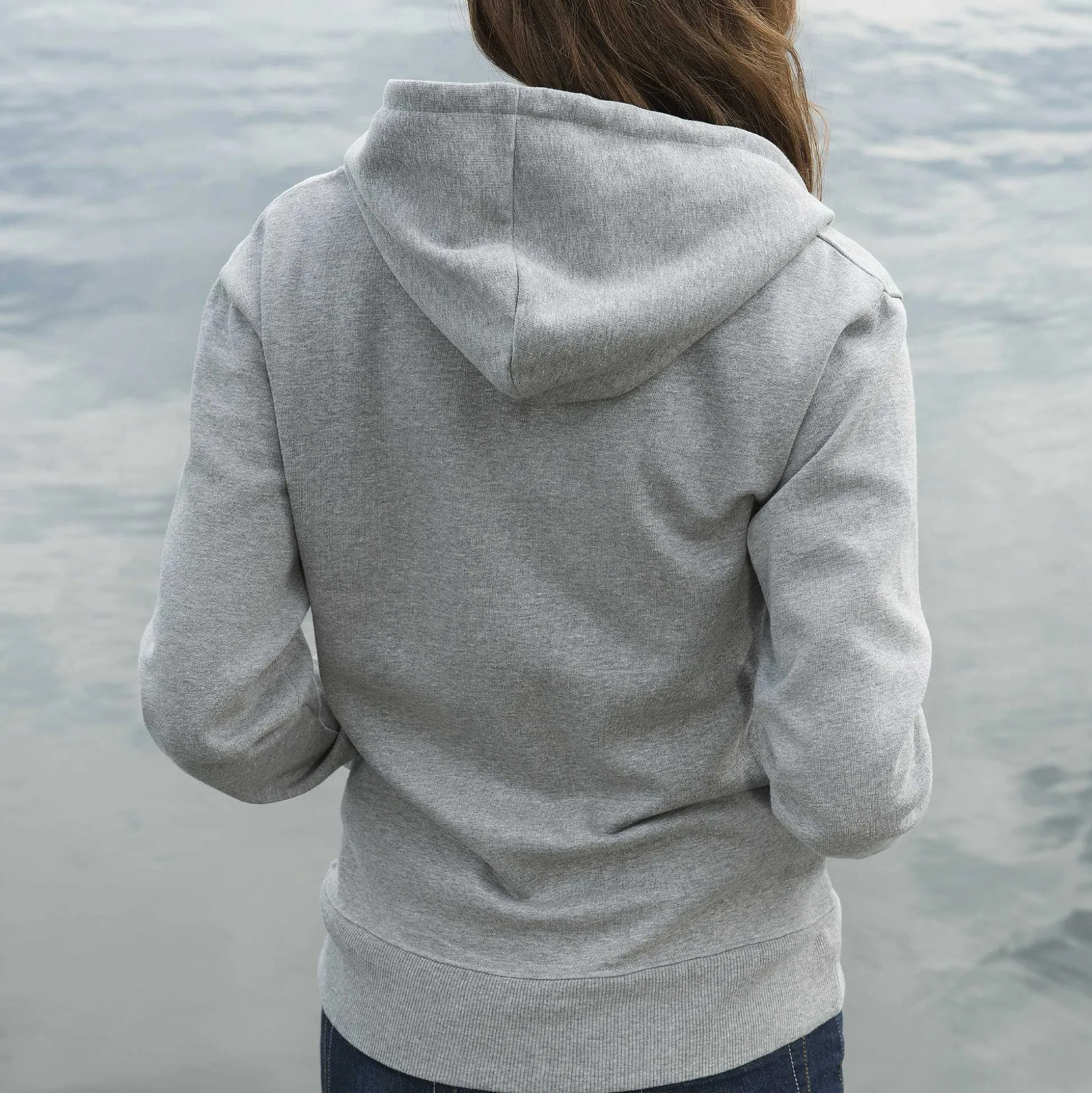 LIVING CRAFTS Cameron - Kapuzenjacke Graue Melange Clearance
