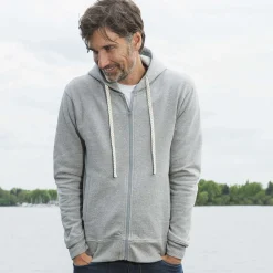 LIVING CRAFTS Cameron - Kapuzenjacke Graue Melange Clearance