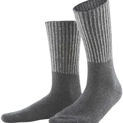 LIVING CRAFTS Damenke - Socken Anthra Melange Cheap