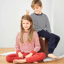LIVING CRAFTS Elefant - Pyjama Marine/Weis Outlet