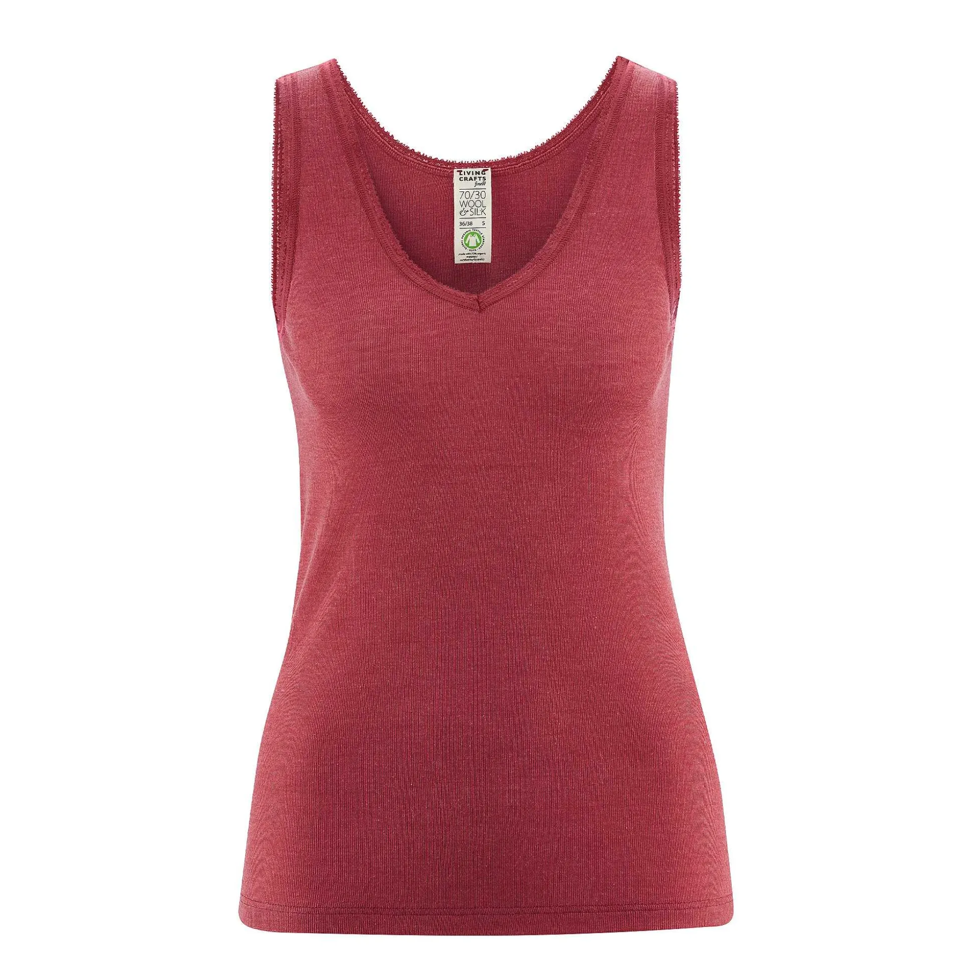 LIVING CRAFTS Freya - Weste Granatrot Best Sale