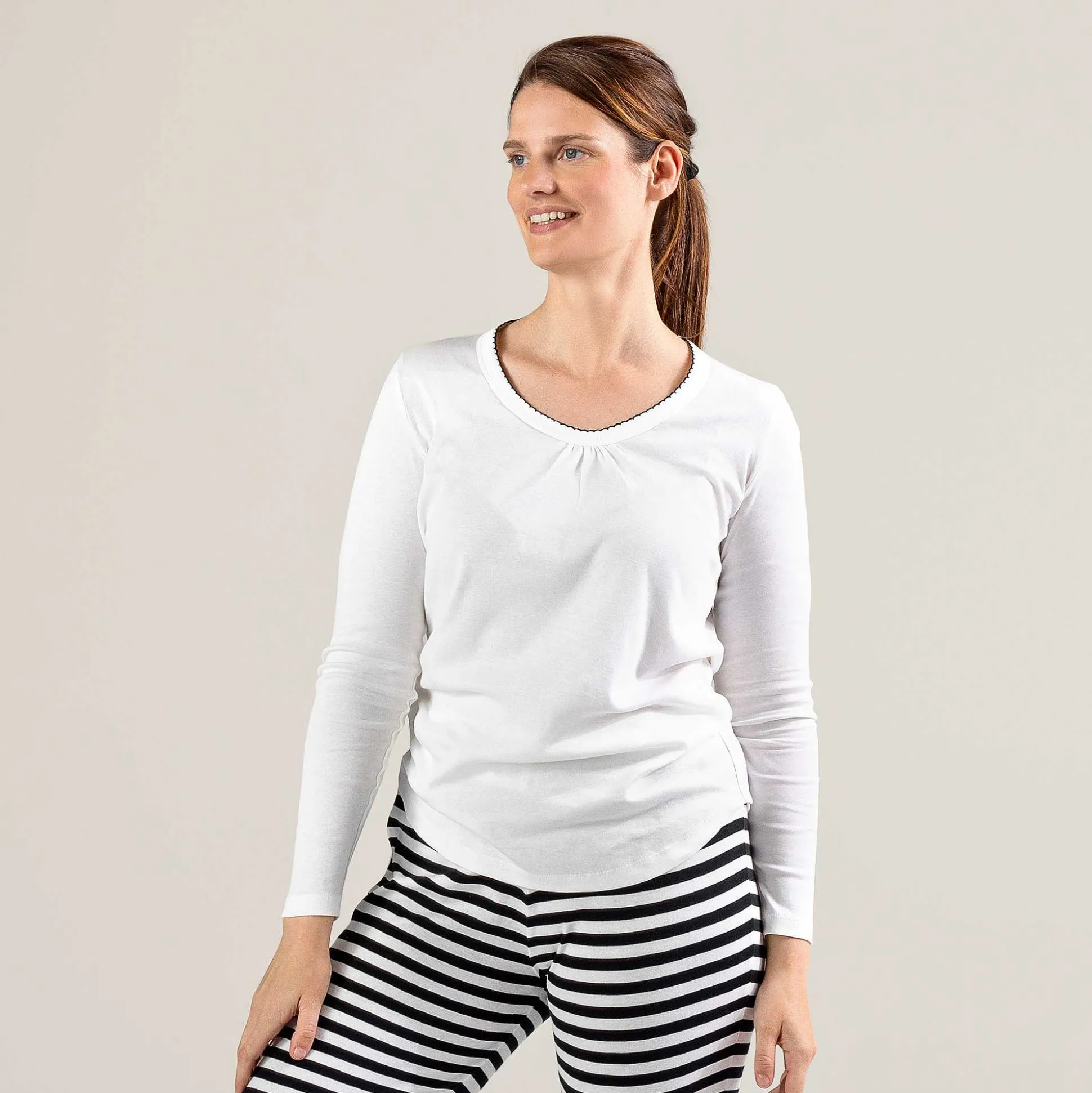 LIVING CRAFTS Haily - Schlafshirt Creme Online