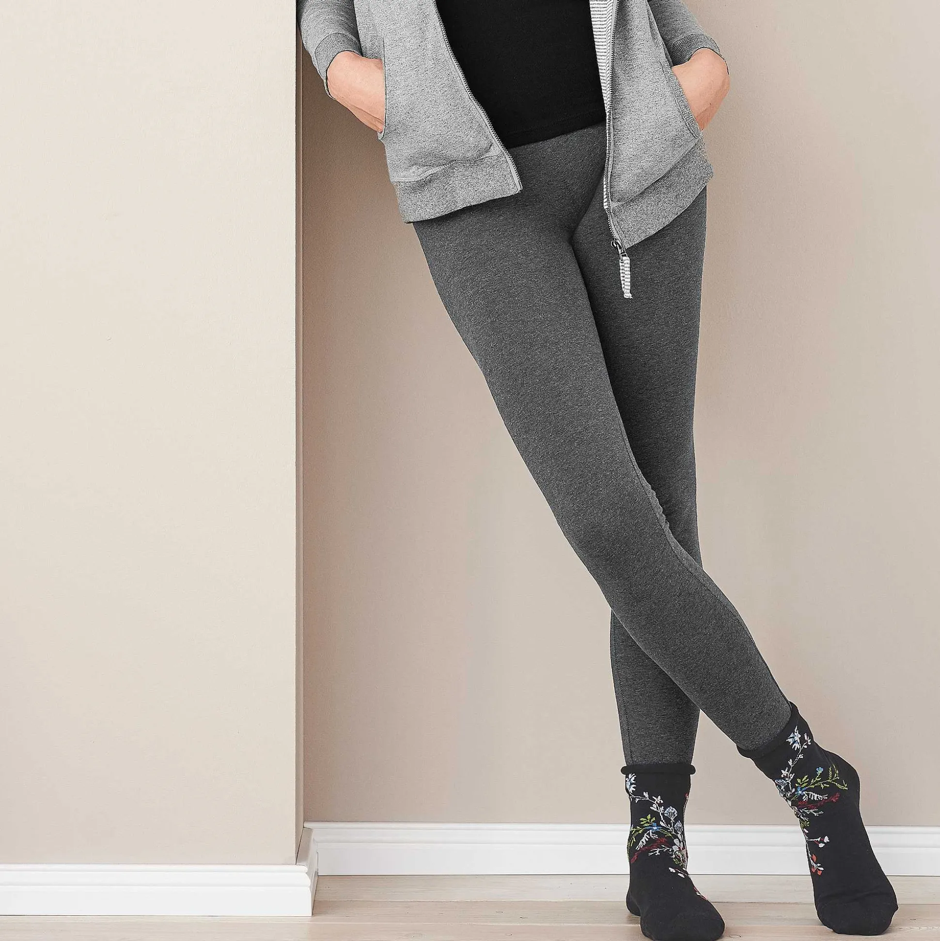 LIVING CRAFTS Hella - Leggings Graphit-Melange Clearance