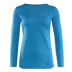 LIVING CRAFTS Hilla - Langarmshirt Retro-Blau Discount