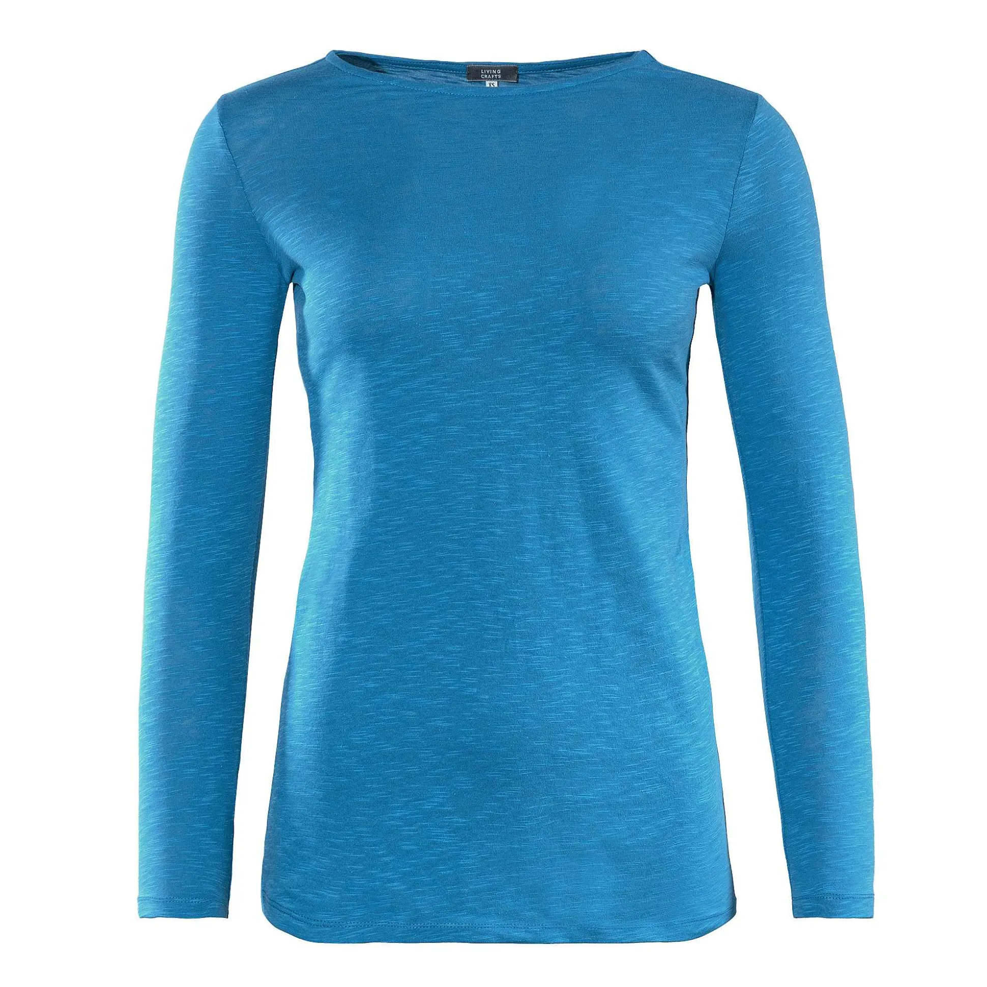 LIVING CRAFTS Hilla - Langarmshirt Retro-Blau Discount
