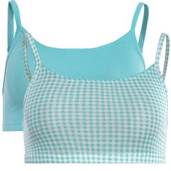 LIVING CRAFTS Ilenia - Bustier, 2Er-Pack Vichy-Lagune New