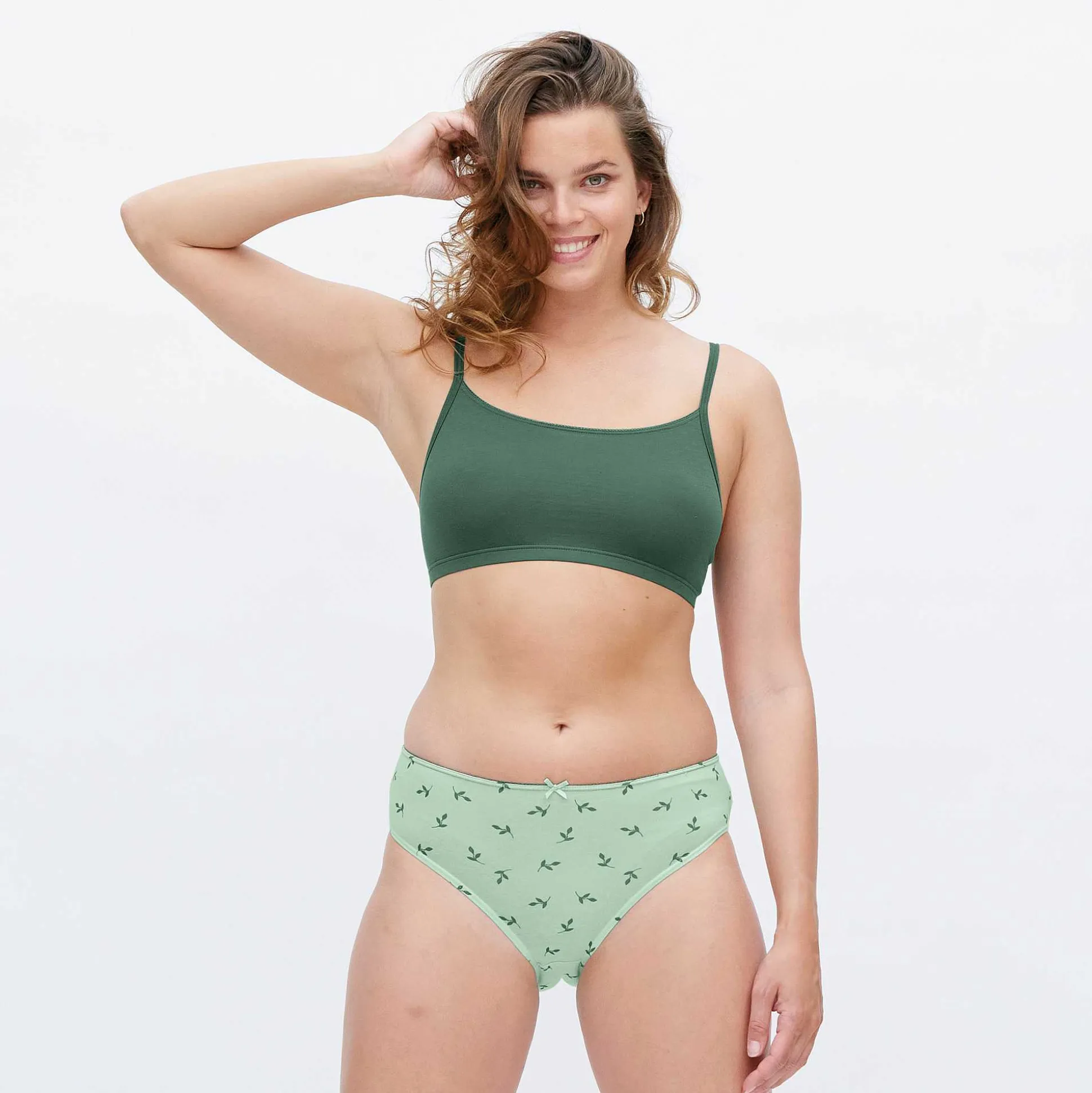 LIVING CRAFTS Ilenia - Bustier, 2Er-Pack Silberkiefer / Nebelgrun Sale
