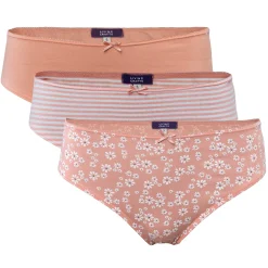 LIVING CRAFTS Imala - Slips, 3Er-Pack Erdbeercreme Hot