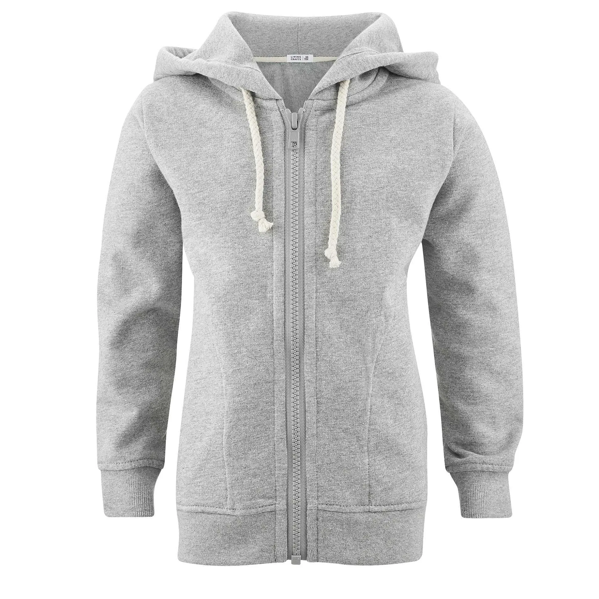 LIVING CRAFTS Ingwer - Kapuzenjacke Graue Melange Store
