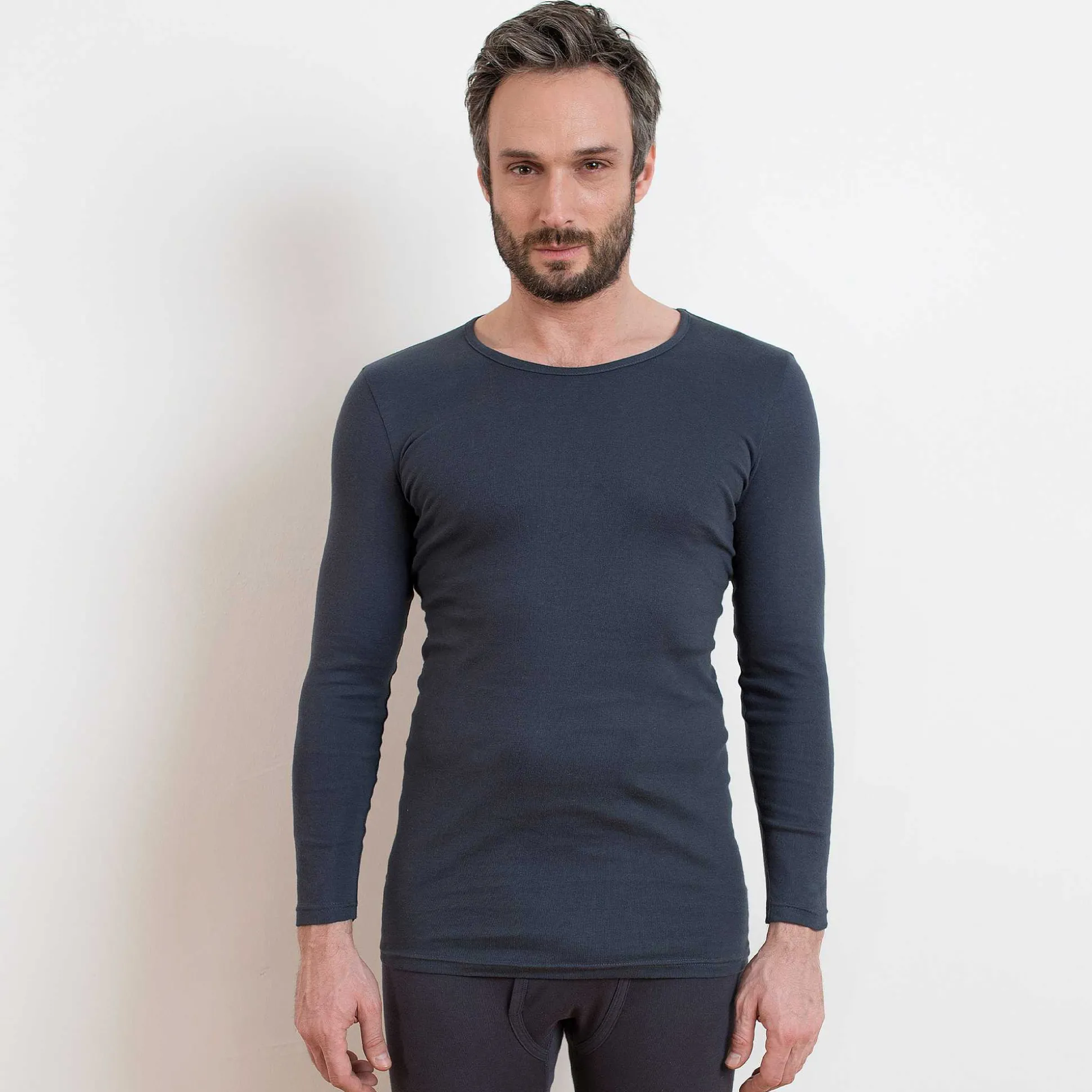 LIVING CRAFTS Johan - Langarmshirt Marinegraphit Fashion