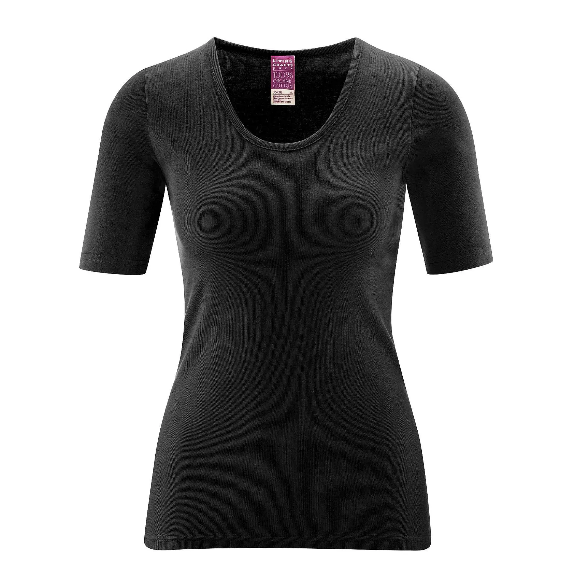 LIVING CRAFTS Juliane - Kurzarmshirt Schwarz Discount