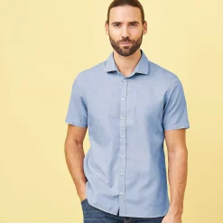 LIVING CRAFTS Kelvin - Hemd Blau Outlet