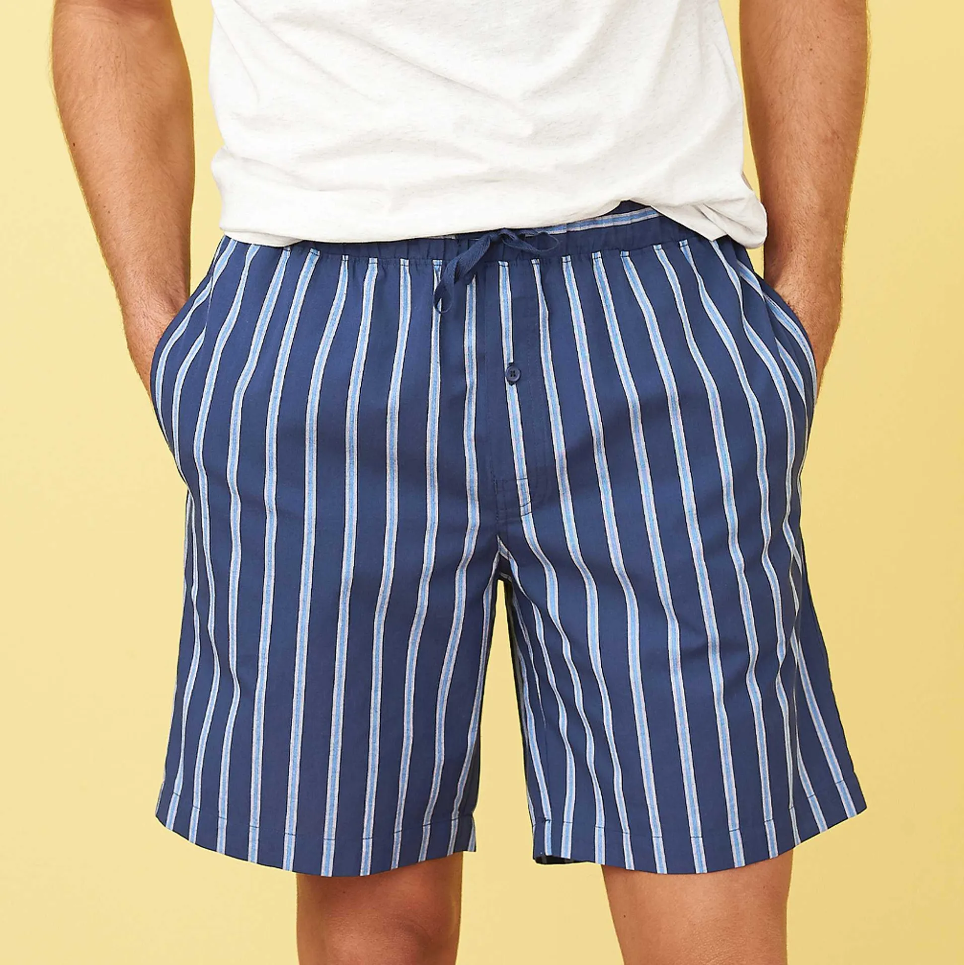 LIVING CRAFTS Kristian – Schlafshorts Marine/Azur Outlet