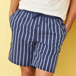 LIVING CRAFTS Kristian – Schlafshorts Marine/Azur Outlet