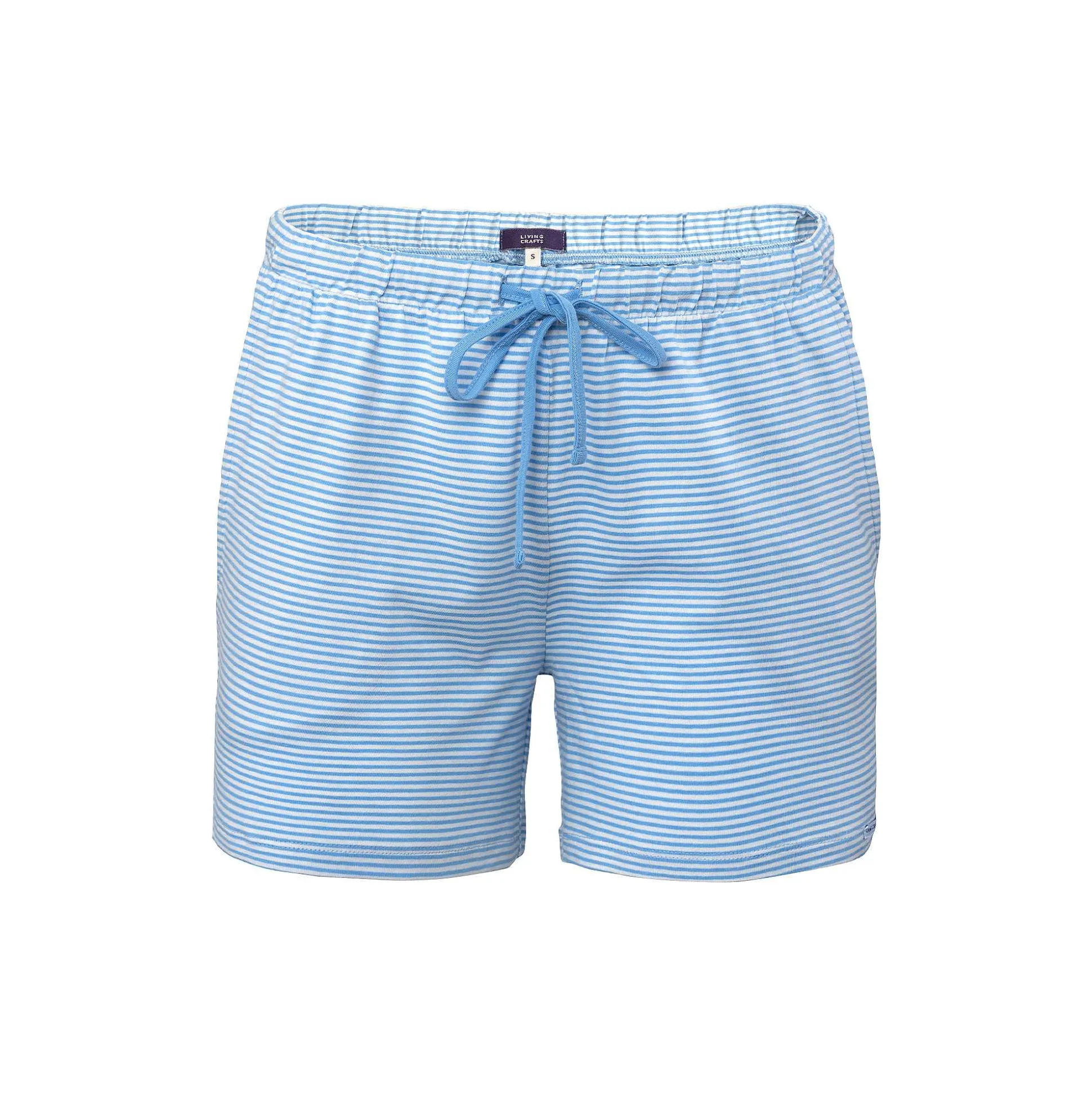 LIVING CRAFTS Kylie – Schlafshorts Vergissmeinnicht/Offwhite Hot