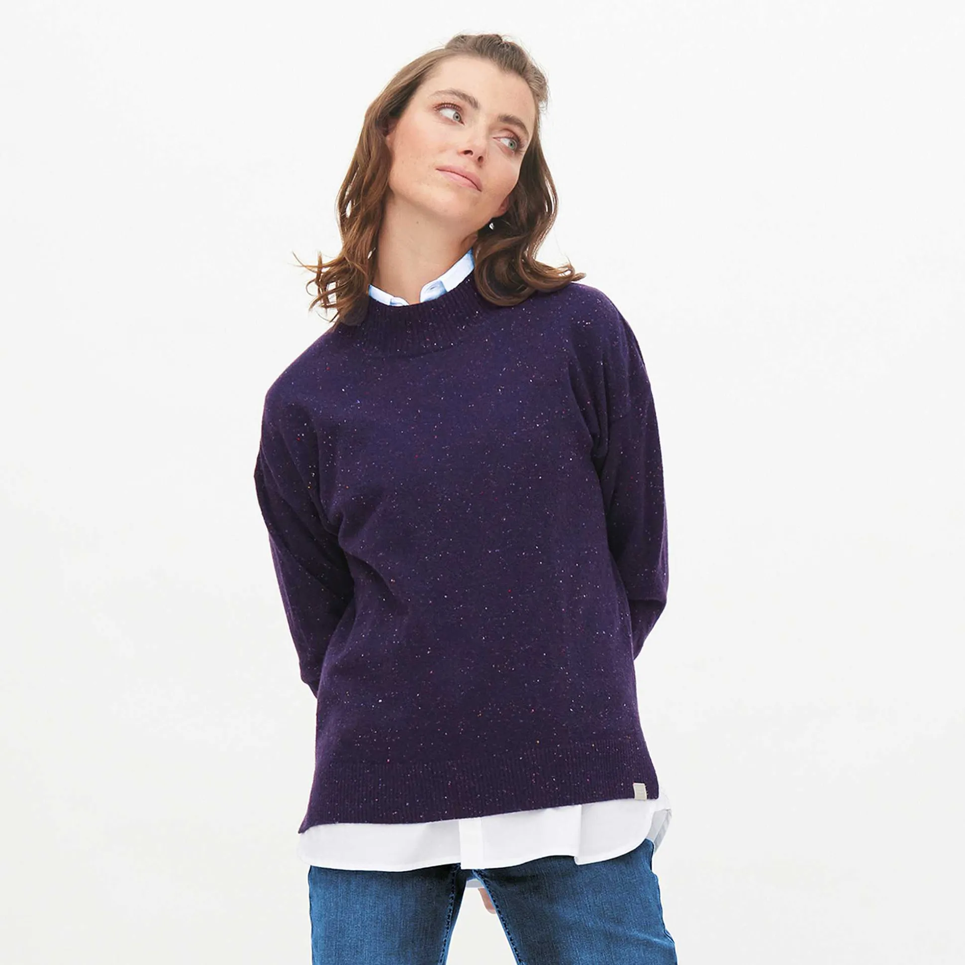 LIVING CRAFTS Laina - Pullover Pflaume Hot