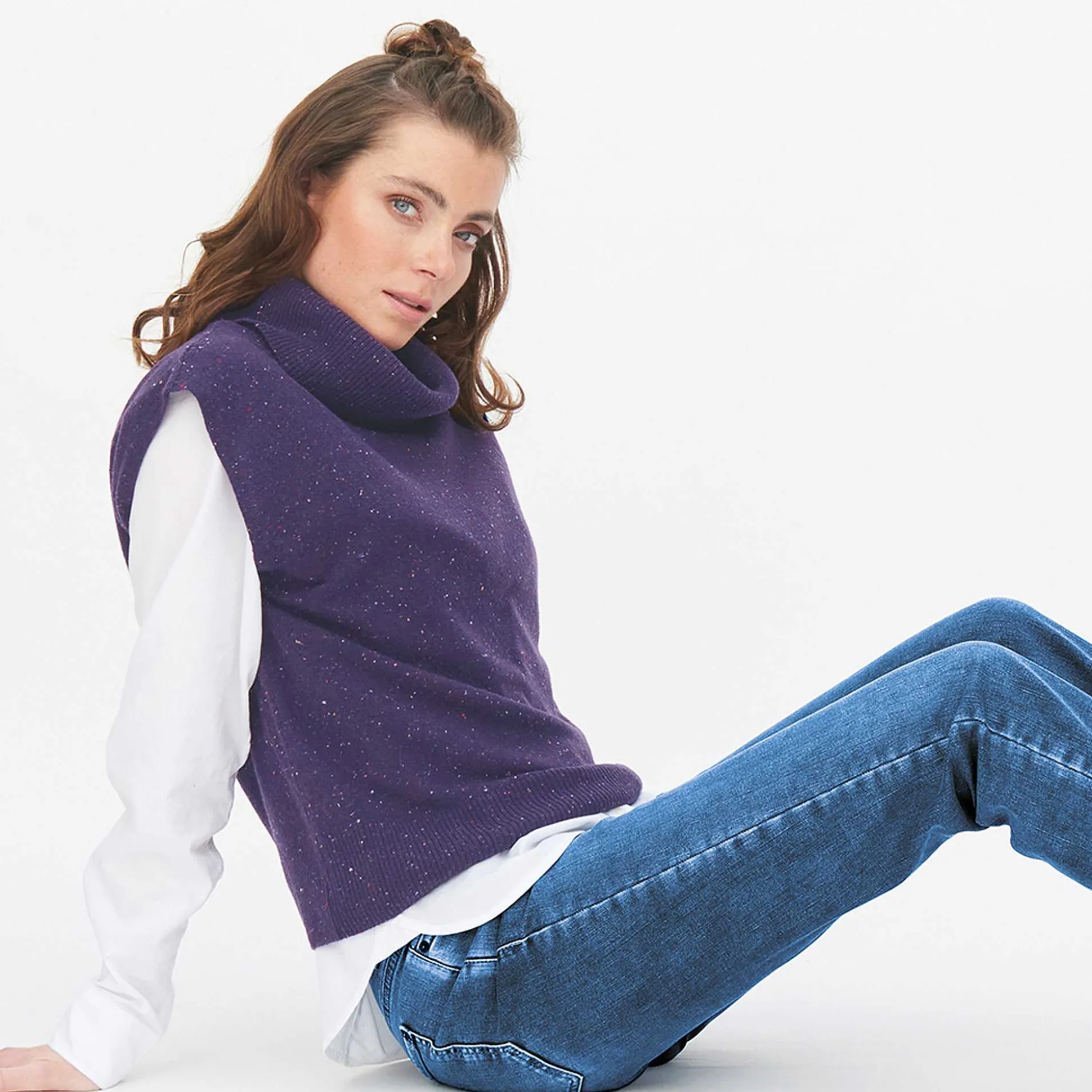 LIVING CRAFTS Lala - Weste Pflaume Flash Sale