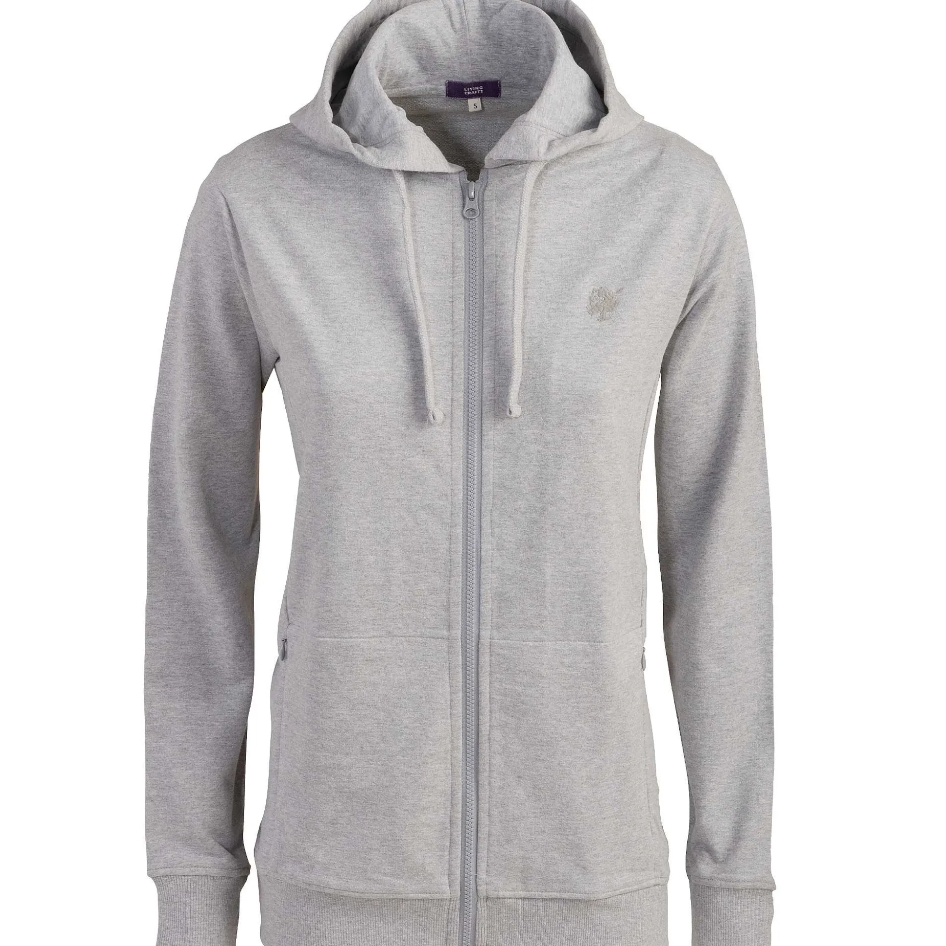 LIVING CRAFTS Lamina - Kapuzenjacke Graue Melange Store