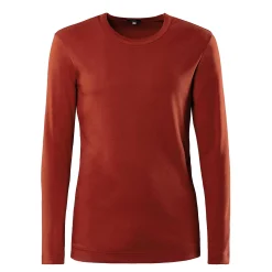 LIVING CRAFTS Leandro - Langarmshirt Verbrannter Ziegelstein Sale