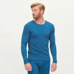 LIVING CRAFTS Liam - Langarmshirt Retro-Blau Store