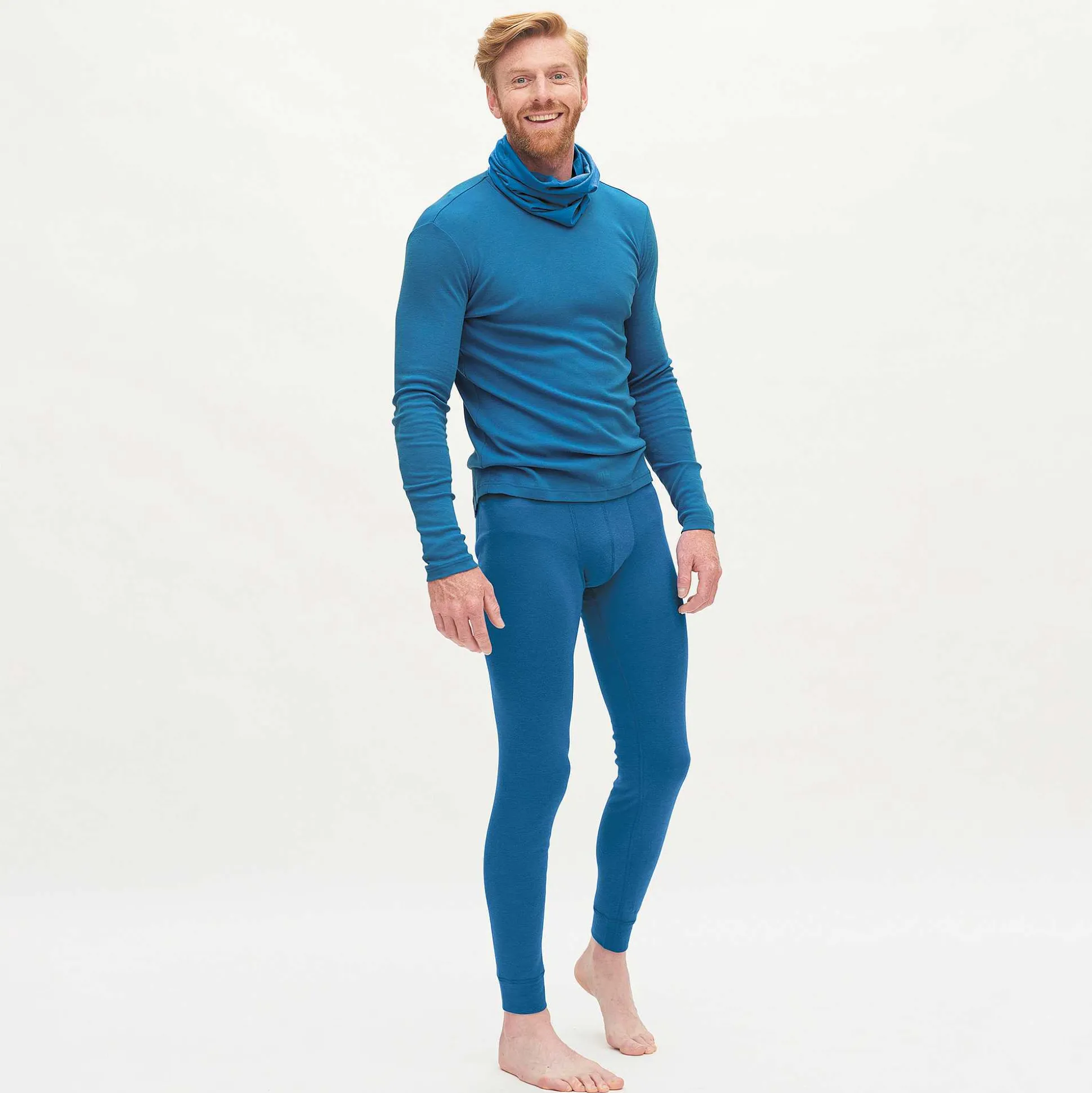 LIVING CRAFTS Linus - Long Johns Retro-Blau Flash Sale