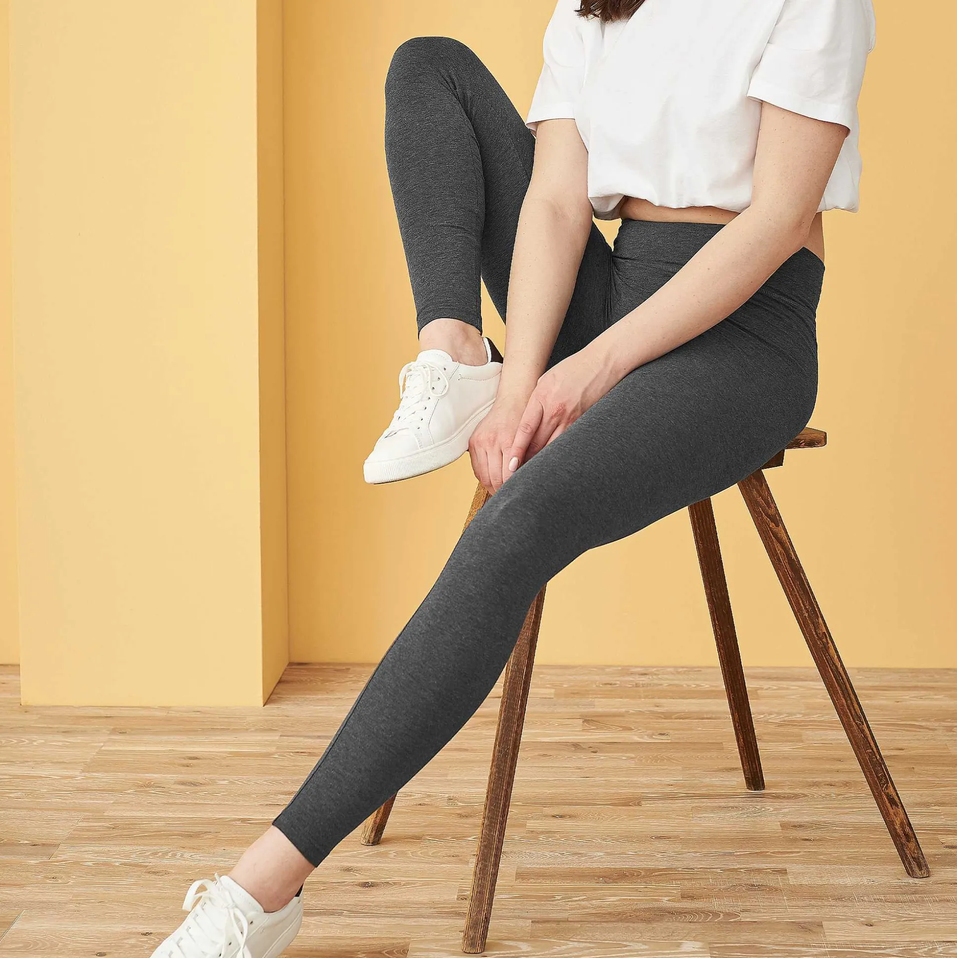 LIVING CRAFTS Lisa - Leggings Graphit-Melange Best Sale