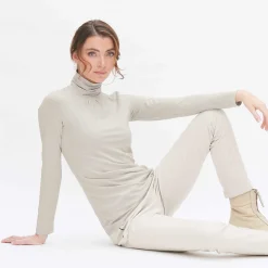 LIVING CRAFTS Lucrezia - Rollkragenshirt Steinpulver Best Sale