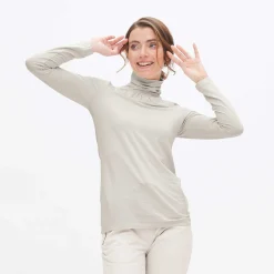 LIVING CRAFTS Lucrezia - Rollkragenshirt Steinpulver Best Sale