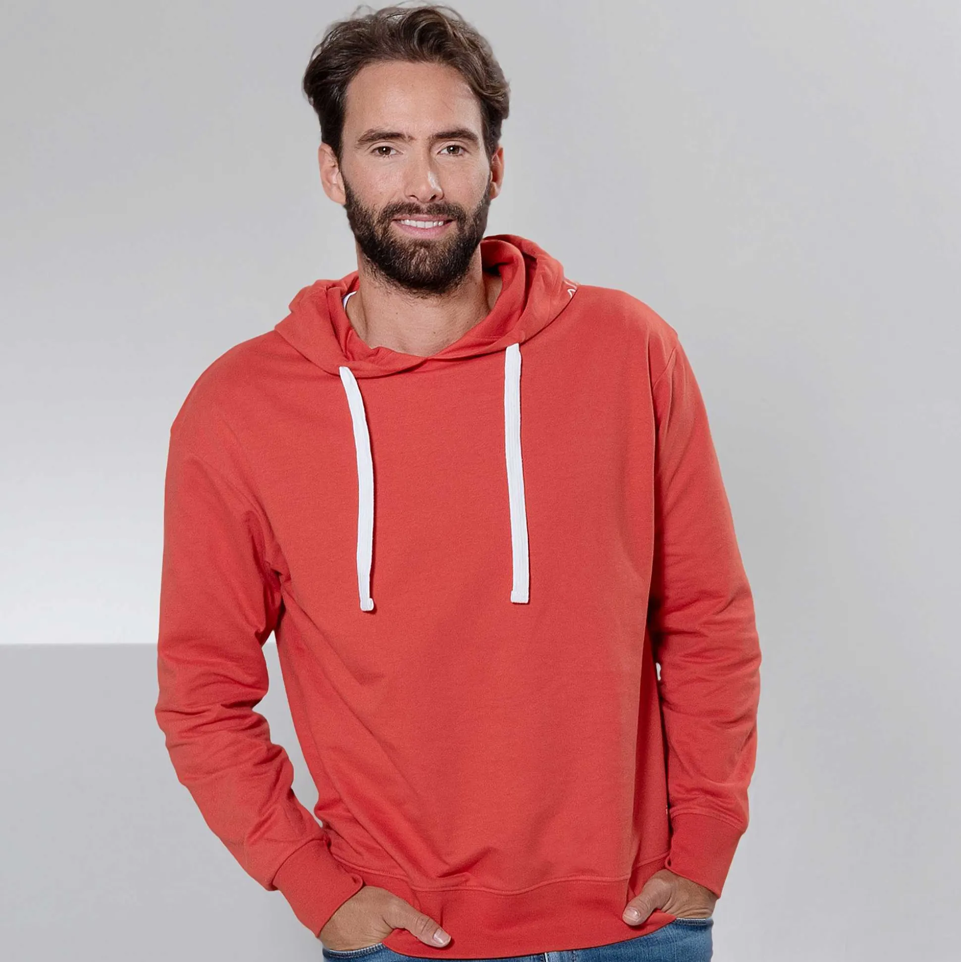 LIVING CRAFTS Matteo - Kapuzenpullover Gebranntes Orange Cheap
