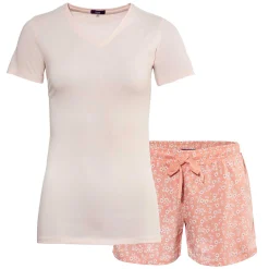 LIVING CRAFTS Miriam - Shorty Pyjamas, Set Erdbeercreme Fashion