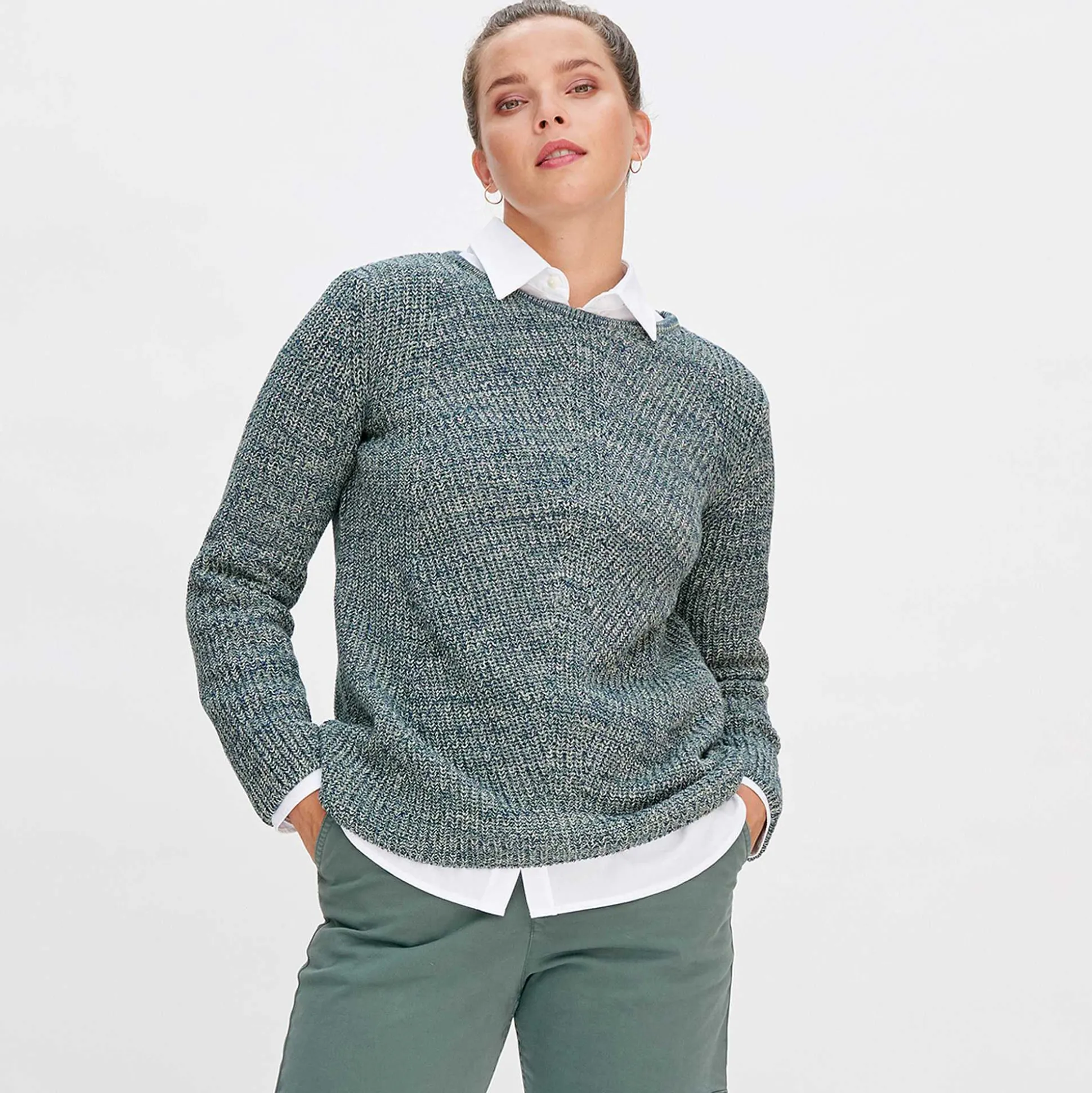LIVING CRAFTS Nalani - Pullover Fjord/Grun Clearance