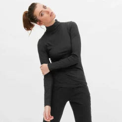 LIVING CRAFTS Nia - Rollkragenshirt Schwarz Discount