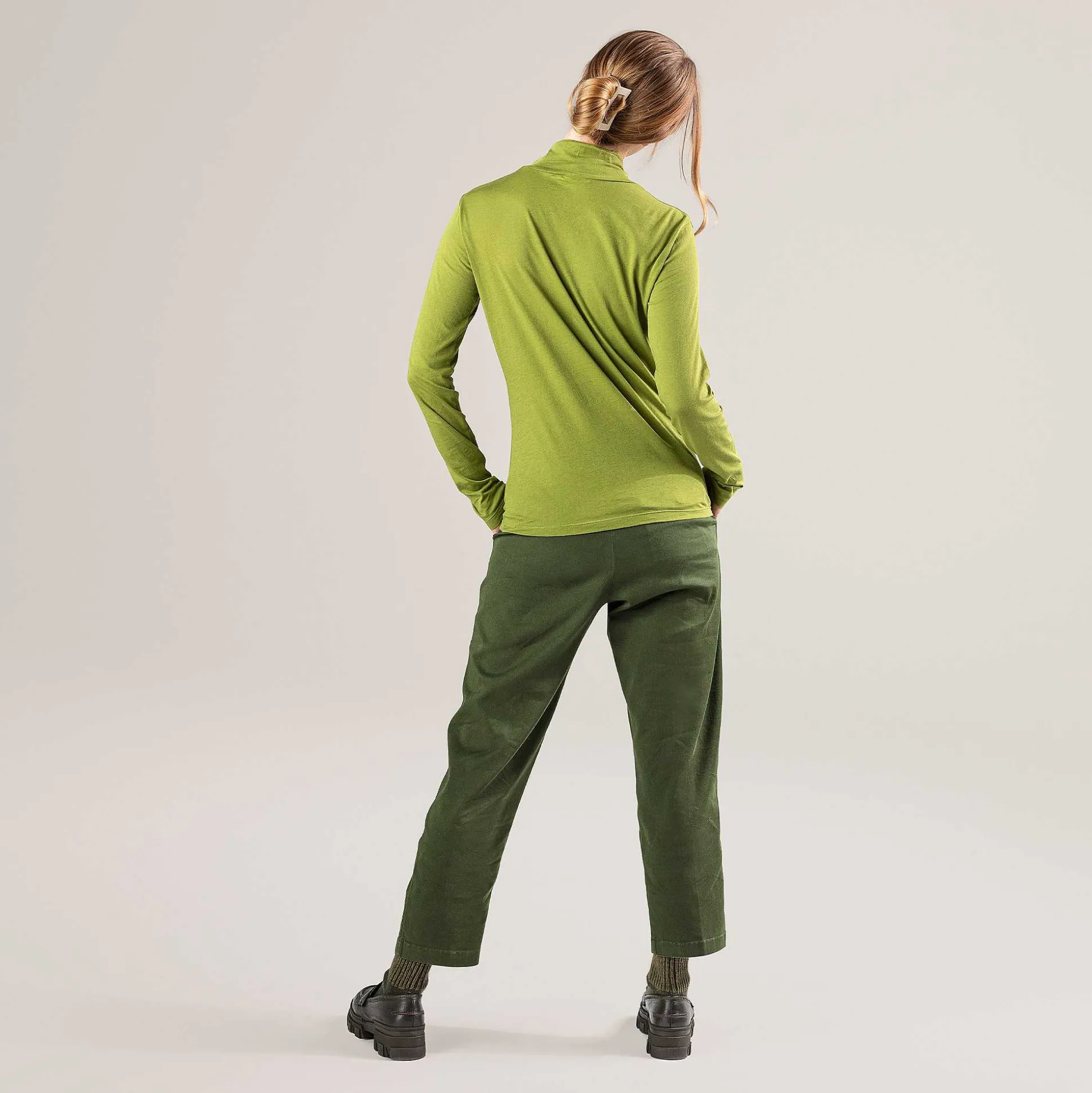 LIVING CRAFTS Nia - Rollkragenshirt Grun Werden Discount