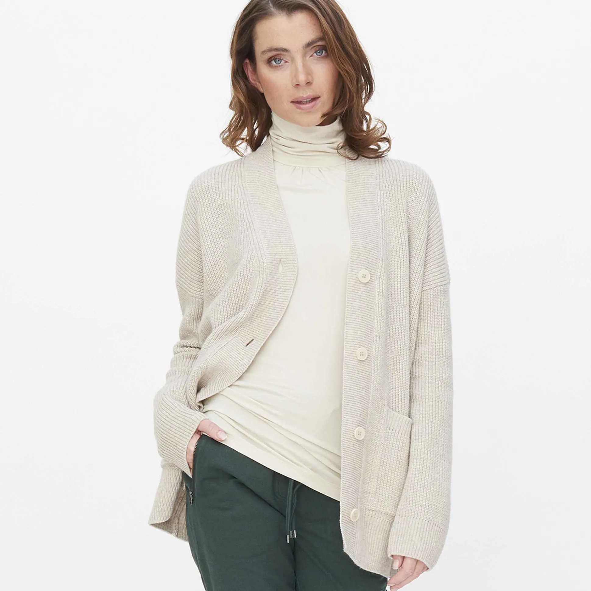 LIVING CRAFTS Nicole – Strickjacke Steinpulver Cheap