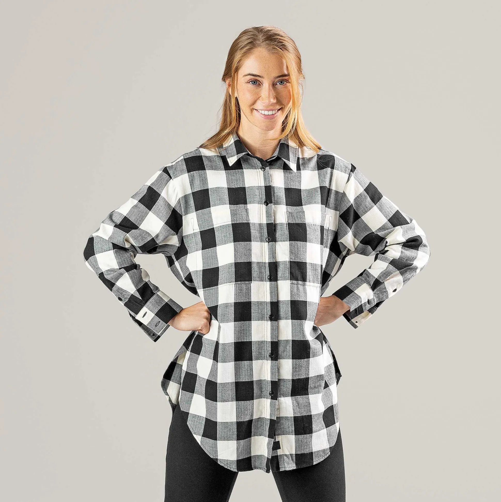 LIVING CRAFTS Nina - Hemd Schwarz/Creme Cheap
