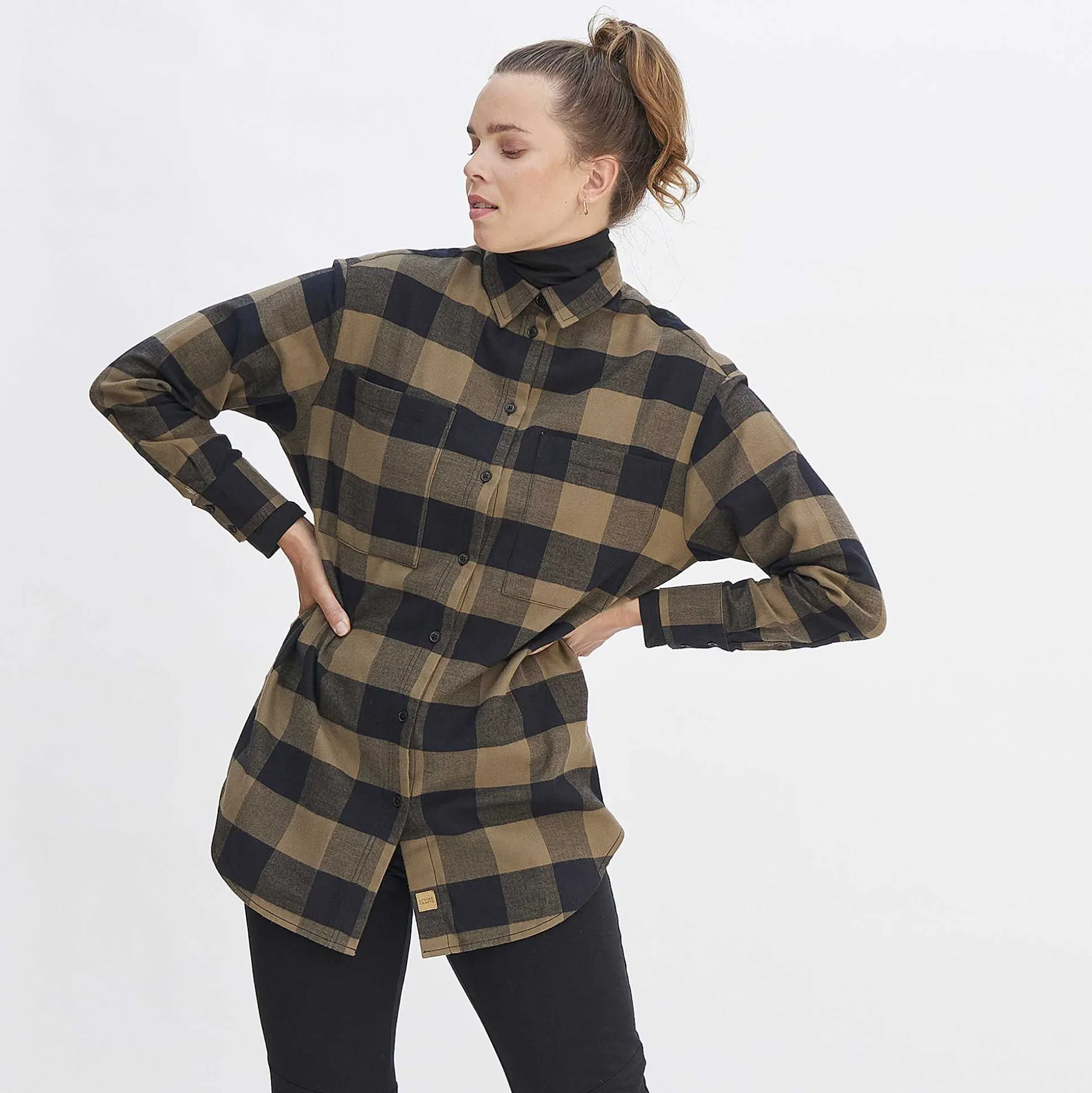 LIVING CRAFTS Nina - Hemd Herbstblatter/Schwarz Online