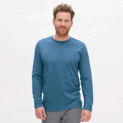 LIVING CRAFTS Noah - Langarmshirt Retro-Blau Sale