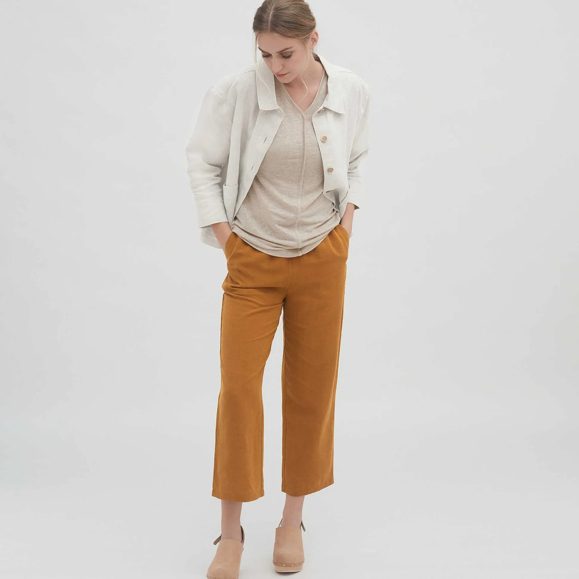 LIVING CRAFTS Odine - Hosen Dunkler Bernstein Flash Sale