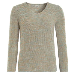 LIVING CRAFTS Olena - Pullover Lagune/Aprikose Discount