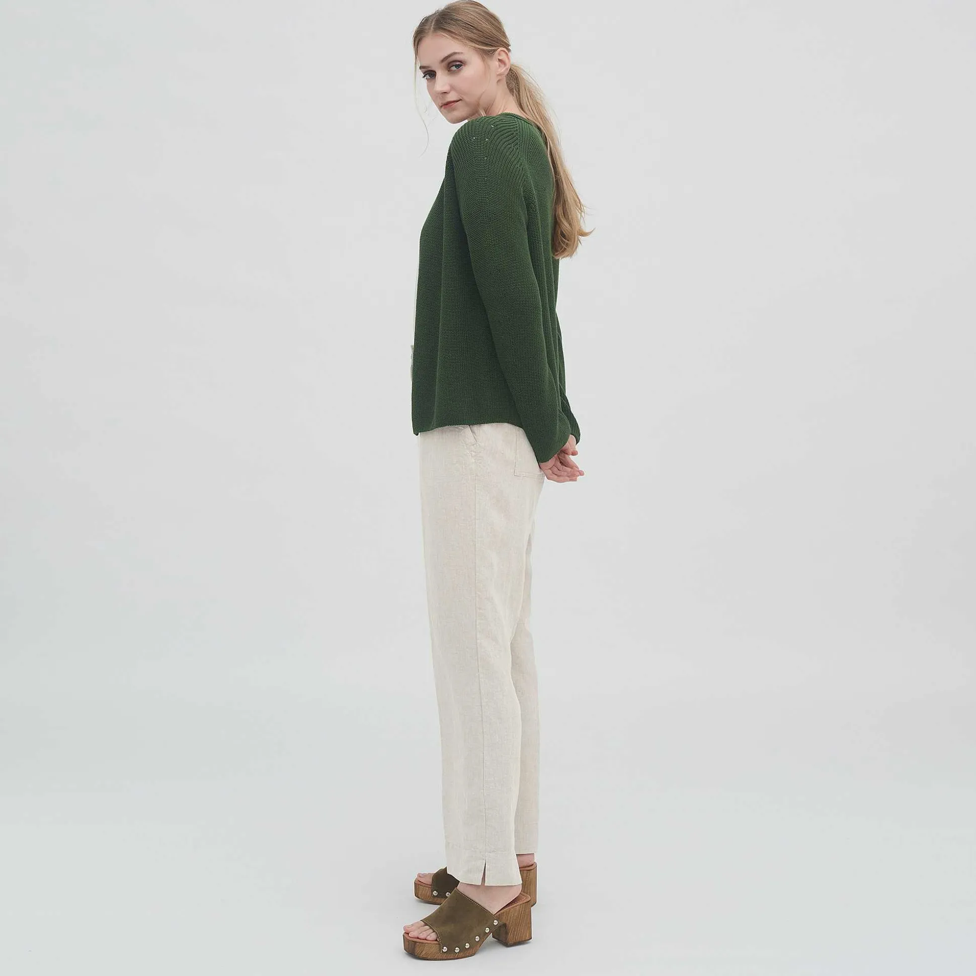 LIVING CRAFTS Olivia – Strickjacke Thymian Store