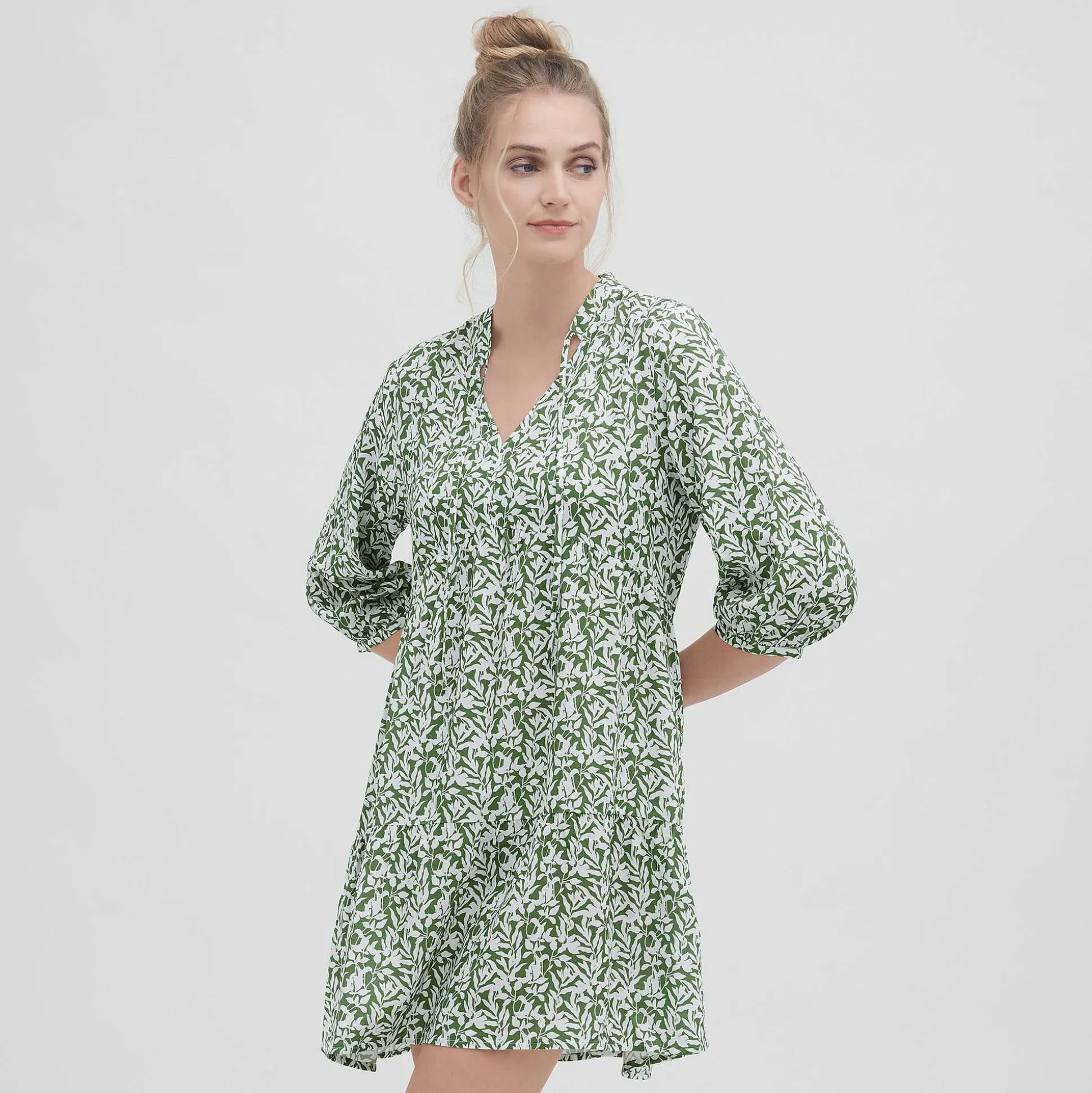 LIVING CRAFTS Omara - Kleid Blatter Cheap